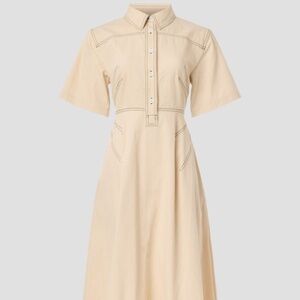Rosetta Getty Collective Bone Shirtdress, 8